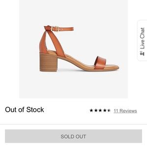 Express Low Block Heel Sandals